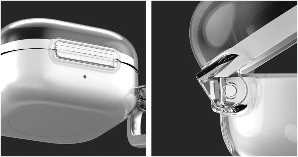 Dėklas Araree Nukin do Samsung Galaxy Buds 4 / Buds 4 Pro permatomas