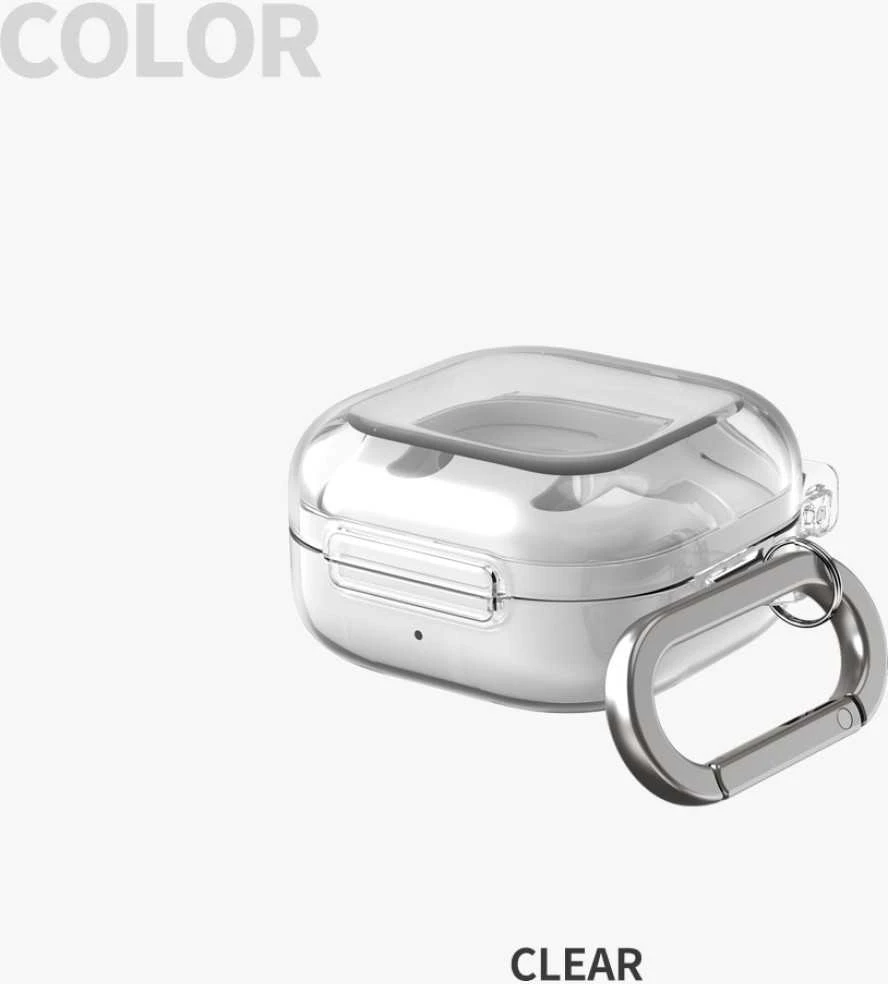 Dėklas Araree Nukin do Samsung Galaxy Buds 4 / Buds 4 Pro permatomas