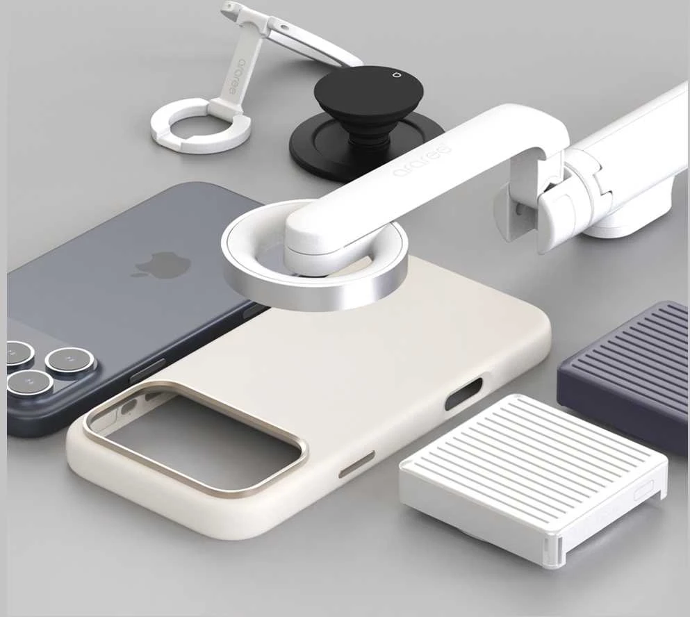 Dėklas Araree Typo Skin M MagSafe do iPhone Air juoda