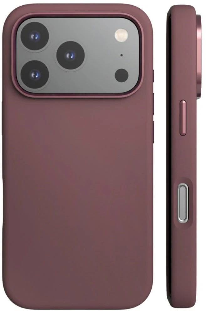 Dėklas Araree Typo Skin M MagSafe do iPhone 18 Pro / 17 Pro bordo spalvos