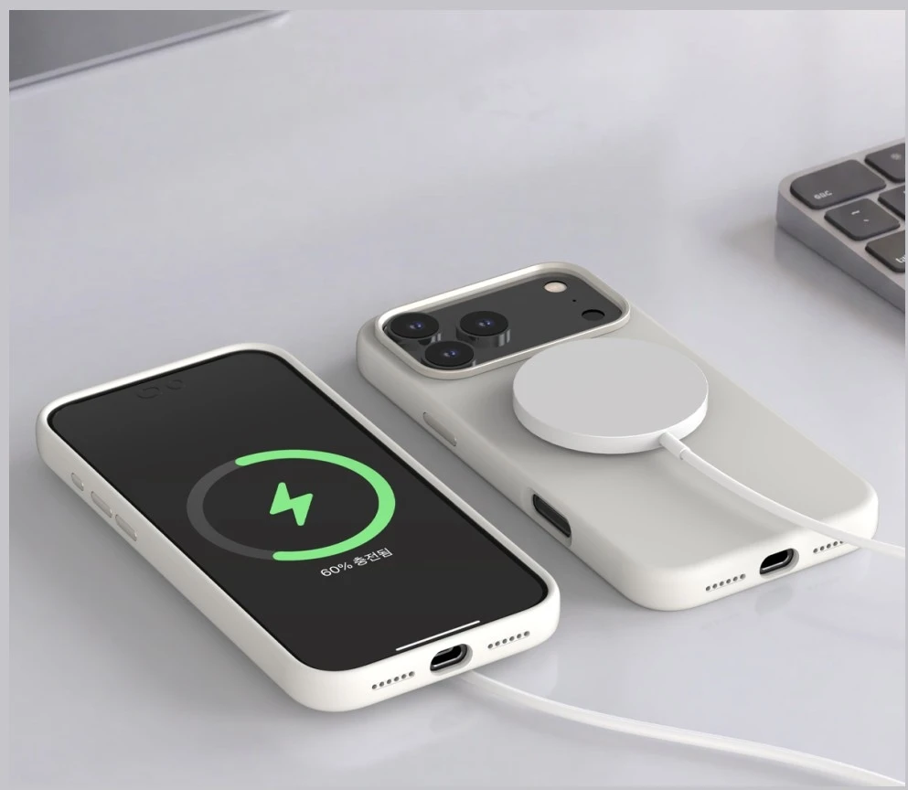 Dėklas Araree Typo Skin M MagSafe do iPhone 18 Pro / 17 Pro balta