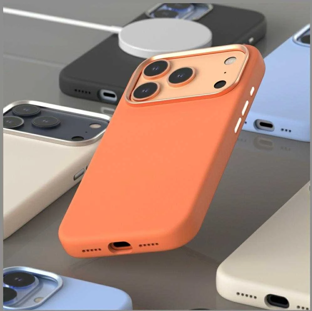 Dėklas Araree Typo Skin M MagSafe do iPhone 17 Pro Max oranžinė