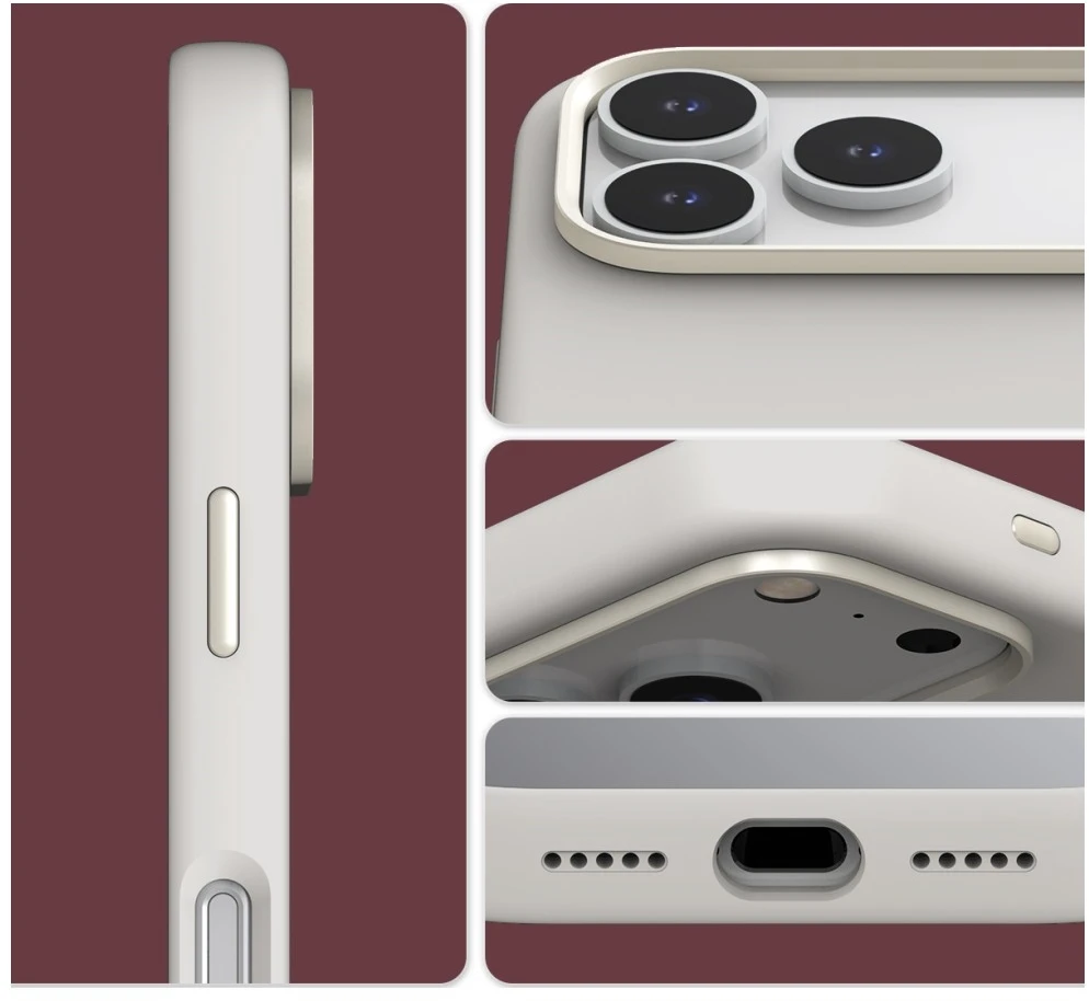 Dėklas Araree Typo Skin M MagSafe do iPhone 18 Pro / 17 Pro bordo spalvos