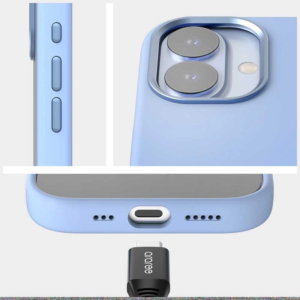 Dėklas Araree Typo Skin M MagSafe do iPhone 17 Pro Max stone