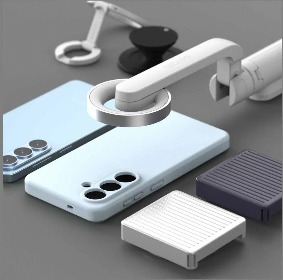 Dėklas Araree Typo Skin M MagSafe do Samsung Galaxy S26 Šviesiai mėlynas