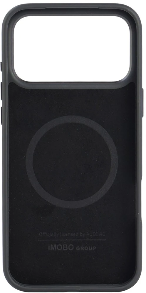 Dėklas Audi Odinis dėklas MagSafe do iPhone 18 Pro Max / 17 Pro Max juoda