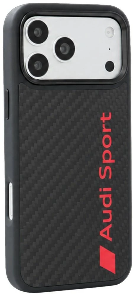 Dėklas Audi R8 Carbon Fiber MagSafe do iPhone 18 Pro Max / 17 Pro Max juoda
