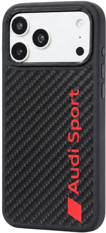 Dėklas Audi R8 Carbon Fiber MagSafe do iPhone 18 Pro Max / 17 Pro Max juoda