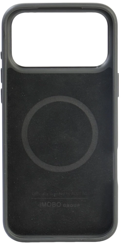 Dėklas Audi R8 Genuine Leather MagSafe do iPhone 18 Pro Max / 17 Pro Max juodai-raudonas