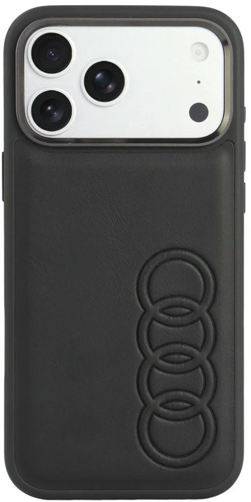 Dėklas Audi TT Synthetic Leather MagSafe do iPhone 18 Pro Max / 17 Pro Max juoda