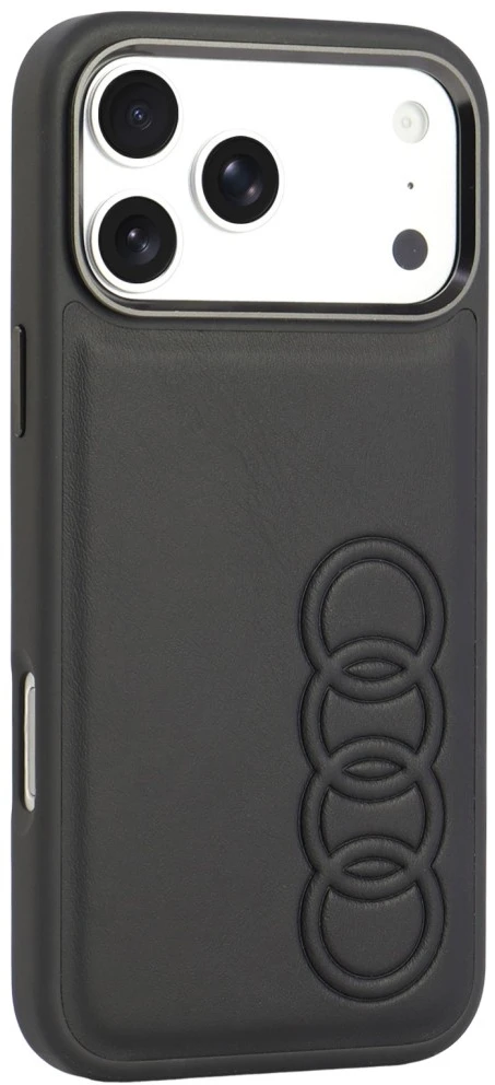 Dėklas Audi TT Synthetic Leather MagSafe do iPhone 18 Pro Max / 17 Pro Max juoda