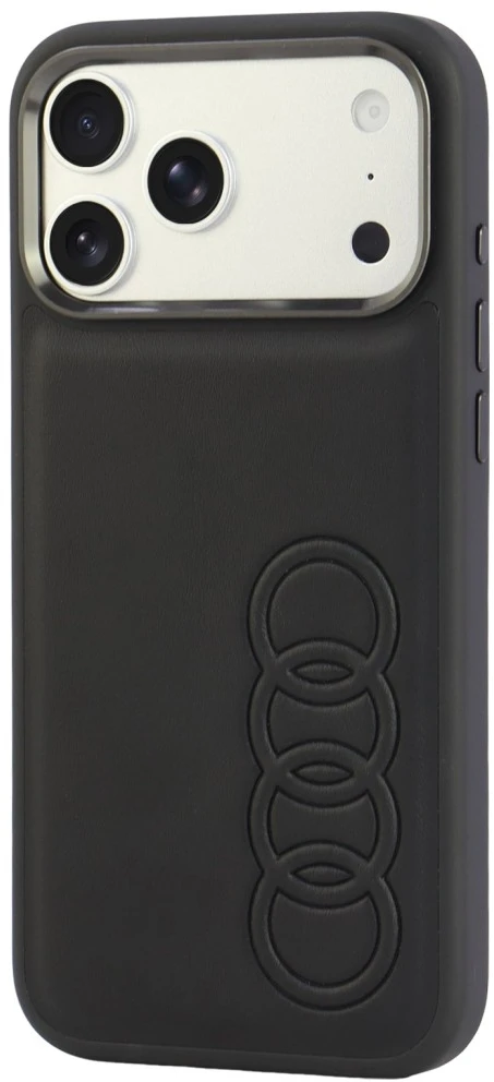 Dėklas Audi TT Synthetic Leather MagSafe do iPhone 18 Pro Max / 17 Pro Max juoda