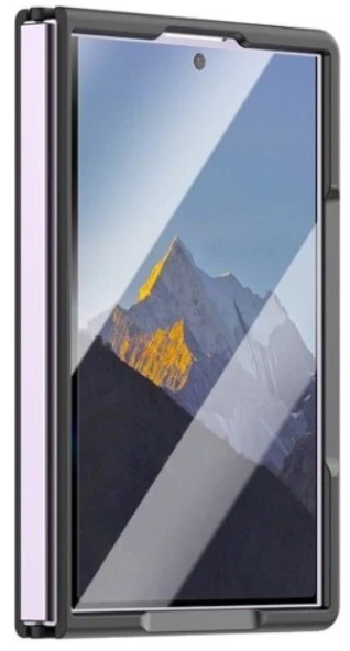 Beline Soft Touch dėklas, skirtas „Samsung Galaxy Z Fold8“, juodos spalvos