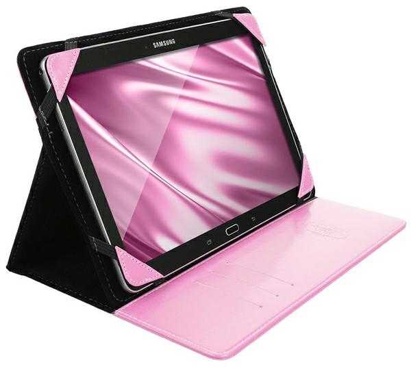 Oem BLUN universalus dėklas planšetiniams kompiuteriams 11" (UNT) rožinis
