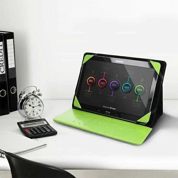 Oem BLUN universalus planšetinio kompiuterio dėklas 8" (UNT) žalios spalvos