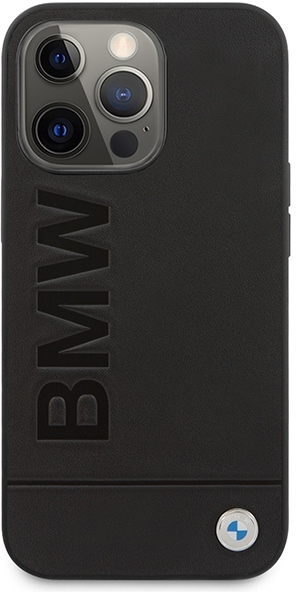 BMW Signature Logo Imprint MagSafe - dėklas skirtas Apple iPhone 14 Pro Juodas