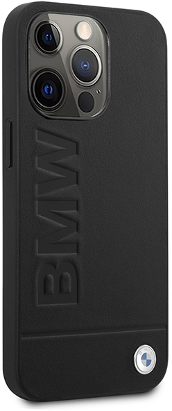 BMW Signature Logo Imprint MagSafe - dėklas skirtas Apple iPhone 14 Pro Juodas
