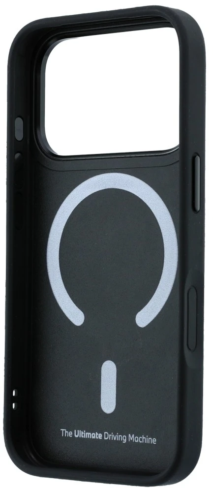 Dėklas BMW Kevlar Ring Stand 360 MagSafe do iPhone 18 Pro Max / 17 Pro Max mėlyna