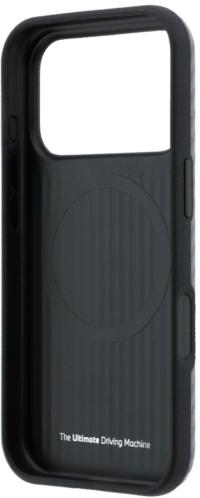 Dėklas BMW M Carbon Printed Ringl MagSafe do iPhone 18 Pro / 17 Pro antracito