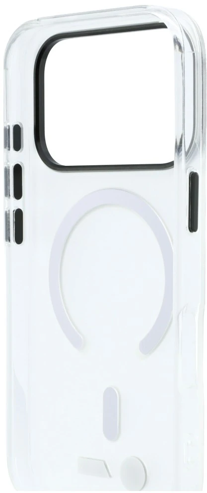Dėklas BMW M IML Frosted Metal Logo & Trims MagSafe Case for iPhone 18 Pro Max / 17 Pro Max - Transparent