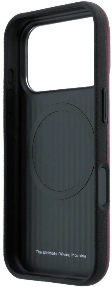 Dėklas BMW M Mėlyna Perfo Metal Logo MagSafe do iPhone 18 Pro / 17 Pro bordinė