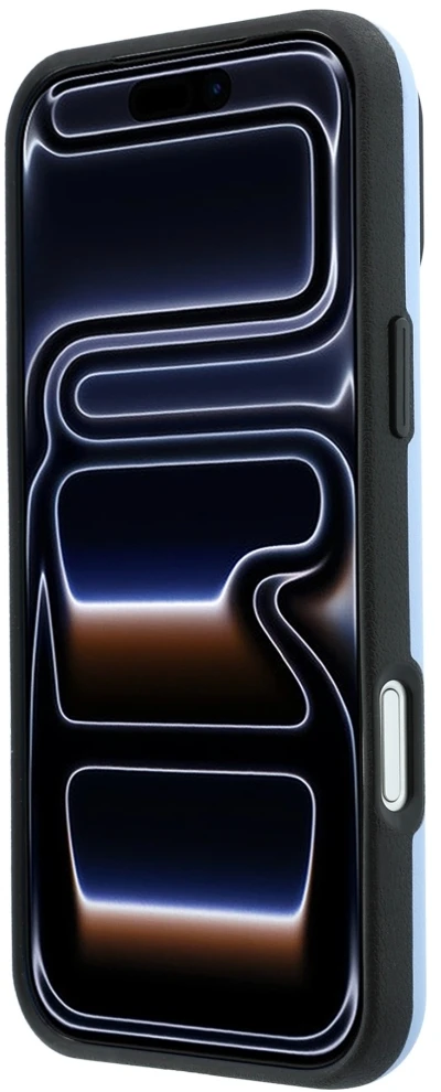 Dėklas BMW M Mėlyna Perfo Metal Logo MagSafe do iPhone 18 Pro / 17 Pro mėlyna