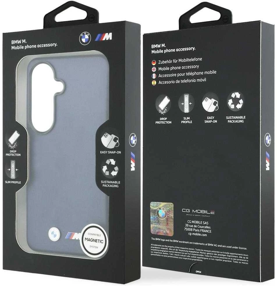 Dėklas BMW M Metal Logo MagSafe Samsung Galaxy S26 navy