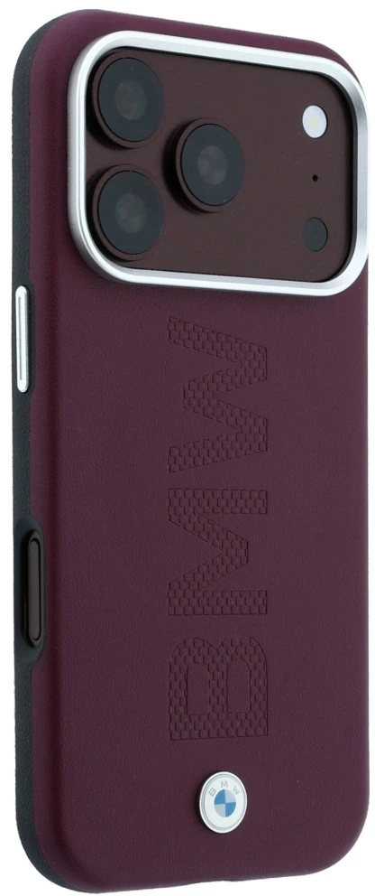 Dėklas BMW Sign Centered Deboss MagSafe Case for iPhone 17 Pro Max / 18 Pro Max - Burgundy