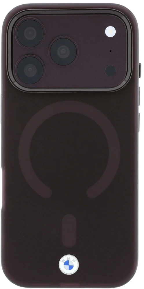 Dėklas BMW Sign Frosted IML & Metal Logo MagSafe Case for iPhone 18 Pro / 17 Pro - Burgundy