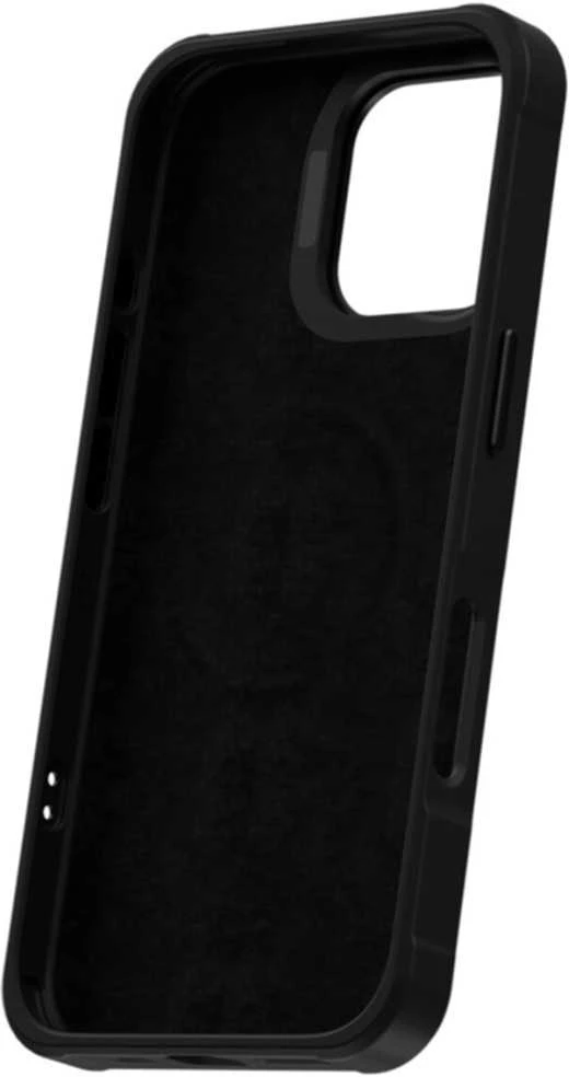 „4smarts E-Ink“ dėklas su NFC Qi2 ekranu, skirtas „iPhone 17“, juodas