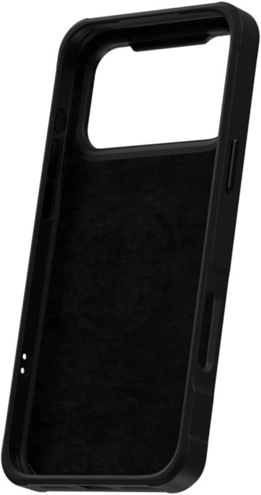 „4smarts E-Ink“ dėklas su NFC Qi2 ekranu, skirtas „iPhone 17 Pro Max“, juodas