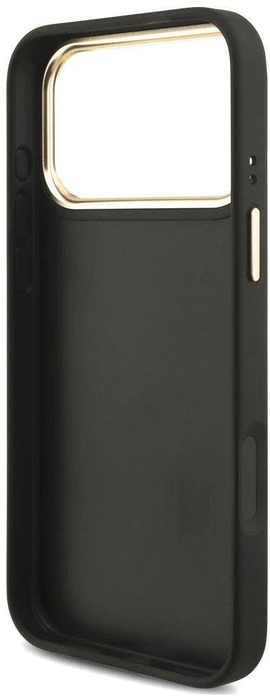 Dėklas Guess 4G Big 4G Classic Logo Big Strap Metal Mygtukai do iPhone 18 Pro / 17 Pro juoda