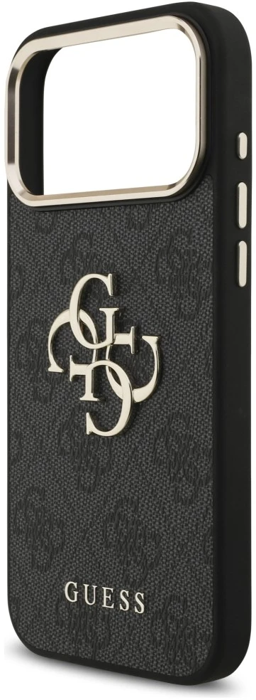 Dėklas Guess 4G Big 4G Classic Logo Case for iPhone 17 Pro Max / 18 Pro Max - Juodas and Gold