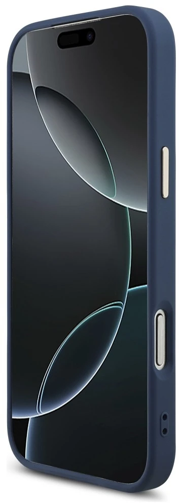 Dėklas Guess 4G Big 4G Classic Logo do iPhone 18 Pro Max / 17 Pro Max mėlyna auksinė