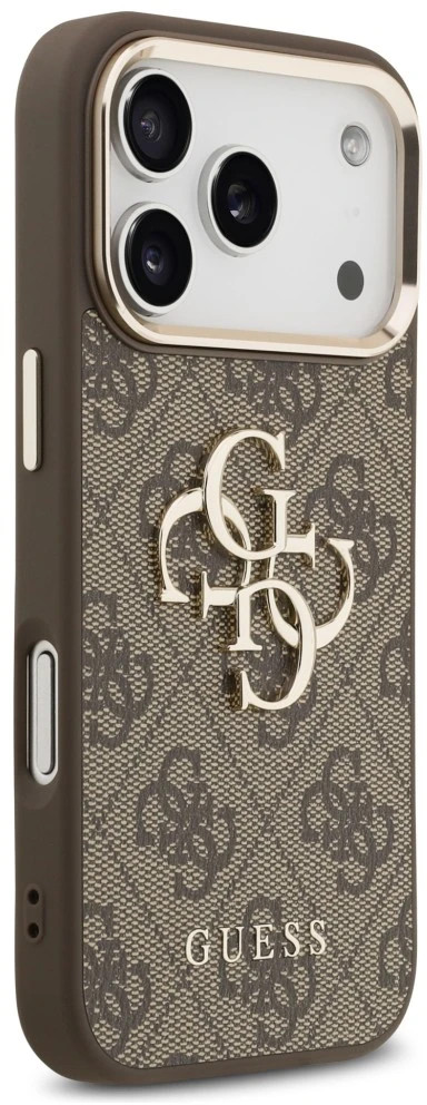 Dėklas Guess 4G Big 4G Classic Logo do iPhone 18 Pro Max / 17 Pro Max ruda auksinė