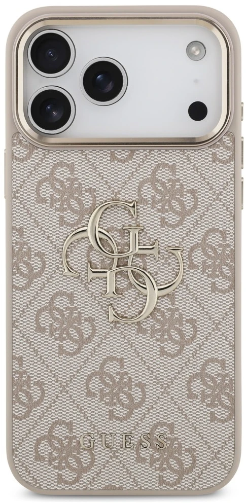Dėklas Guess 4G Big 4G Classic Logo do iPhone 18 Pro Max / 17 Pro Max rožinė auksinė