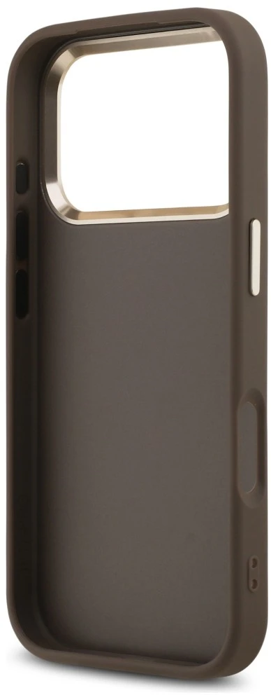 Dėklas Guess 4G Big 4G Classic Logo do iPhone 18 Pro Max / 17 Pro Max ruda auksinė