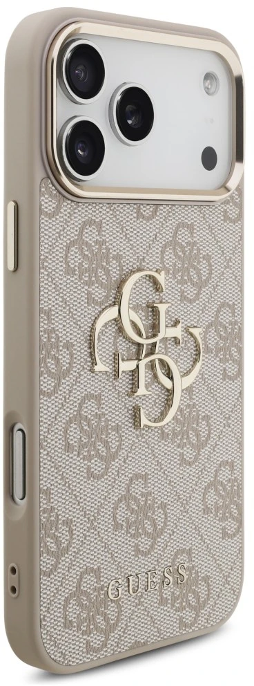 Dėklas Guess 4G Big 4G Classic Logo do iPhone 18 Pro Max / 17 Pro Max rožinė auksinė