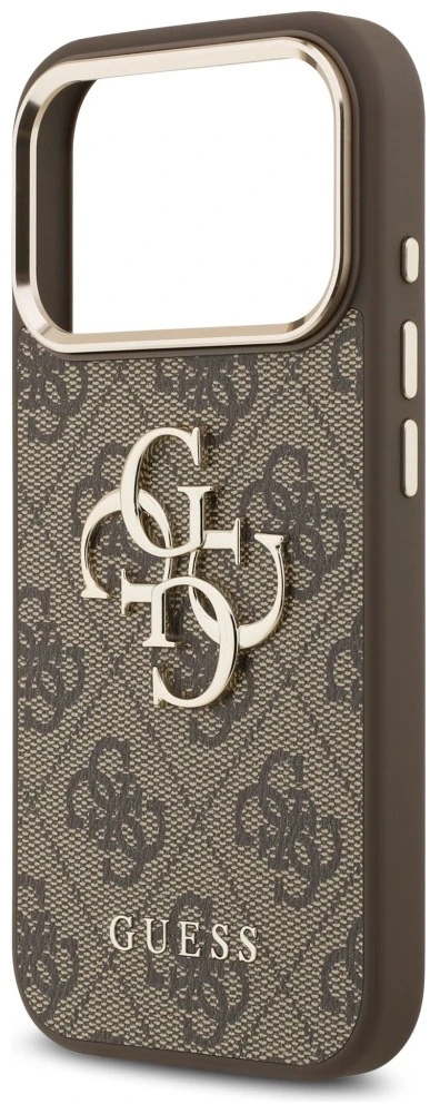 Dėklas Guess 4G Big 4G Classic Logo do iPhone 18 Pro Max / 17 Pro Max ruda auksinė