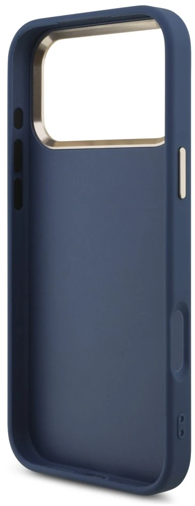 Dėklas Guess 4G Big 4G Classic Logo do iPhone 18 Pro Max / 17 Pro Max mėlyna auksinė