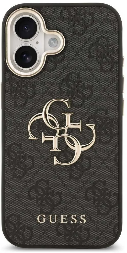 Dėklas Guess 4G Big Logo skirtas iPhone 17 juodos spalvos