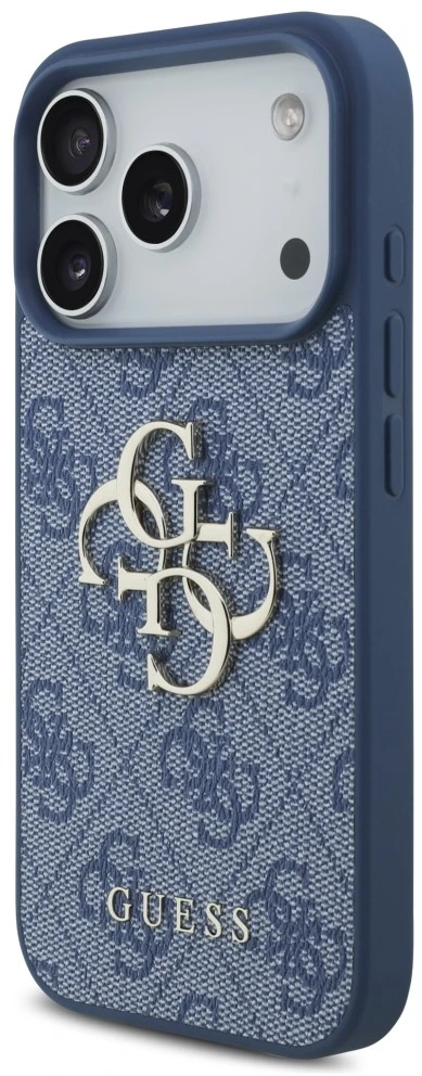 Dėklas Guess 4G Big Logo Case, skirta iPhone 17 Pro / 18 Pro - Mėlyna