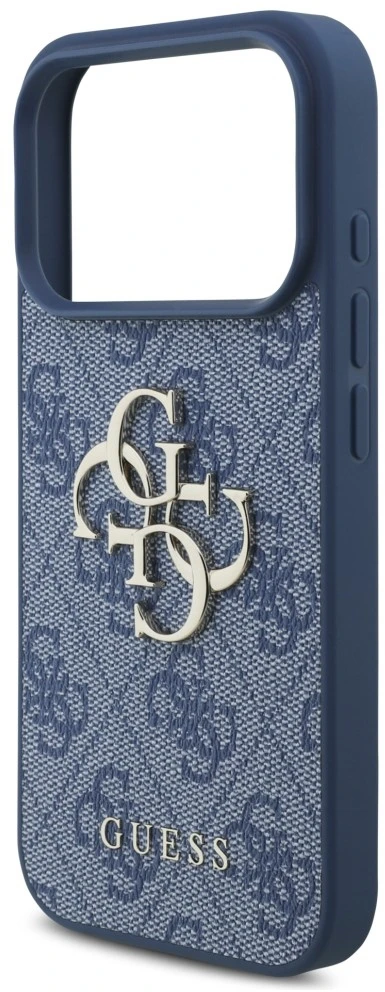 Dėklas Guess 4G Big Logo Case, skirta iPhone 17 Pro / 18 Pro - Mėlyna
