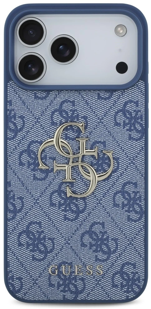Dėklas Guess 4G Big Logo do iPhone 18 Pro Max / 17 Pro Max mėlyna