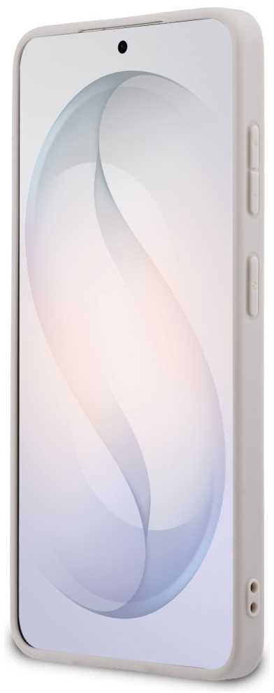 Guess PU 4G Metal Logo dėklas skirtas Samsung Galaxy S26+ rožinės spalvos