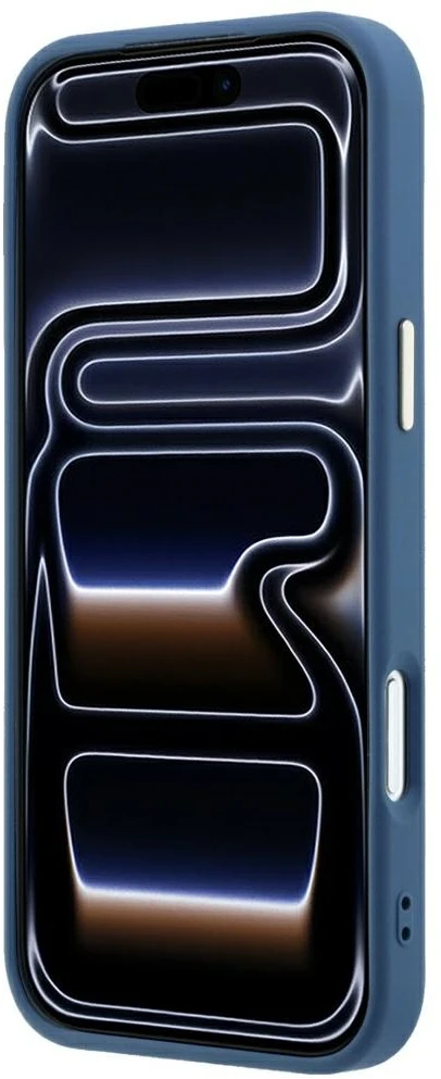 Dėklas Guess 4G & Big Resin Logo do iPhone 18 Pro Max / 17 Pro Max Šviesiai mėlynas