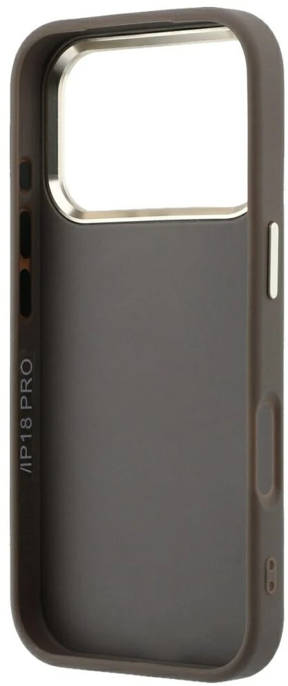 Dėklas Guess 4G & Big Resin Logo do iPhone 18 Pro Max / 17 Pro Max ruda