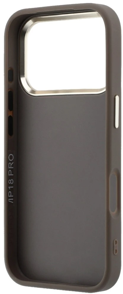 Dėklas Guess 4G & Big Resin Logo skirtas iPhone 18 Pro / iPhone 17 Pro ruda
