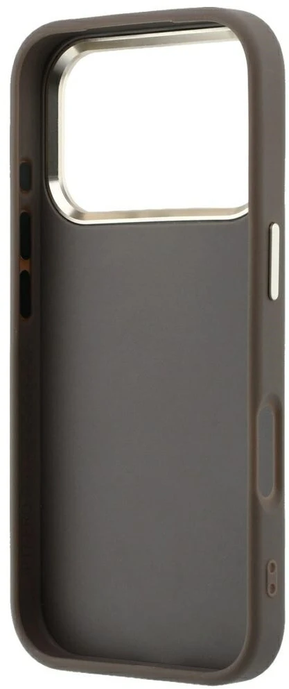 Dėklas Guess 4G & Big Strass Logo do iPhone 18 Pro Max / 17 Pro Max ruda