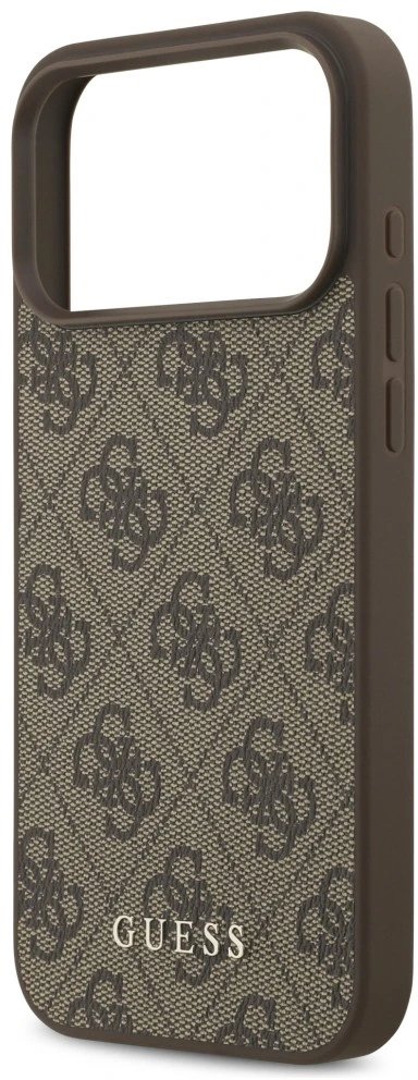 Dėklas Guess 4G Classic skirtas iPhone 18 Pro Max / iPhone 17 Pro Max ruda